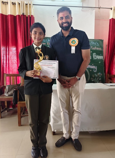 Congratulations to Ruchika V Lavale, for her outstanding performance in the Yashoda Competitive Exam 