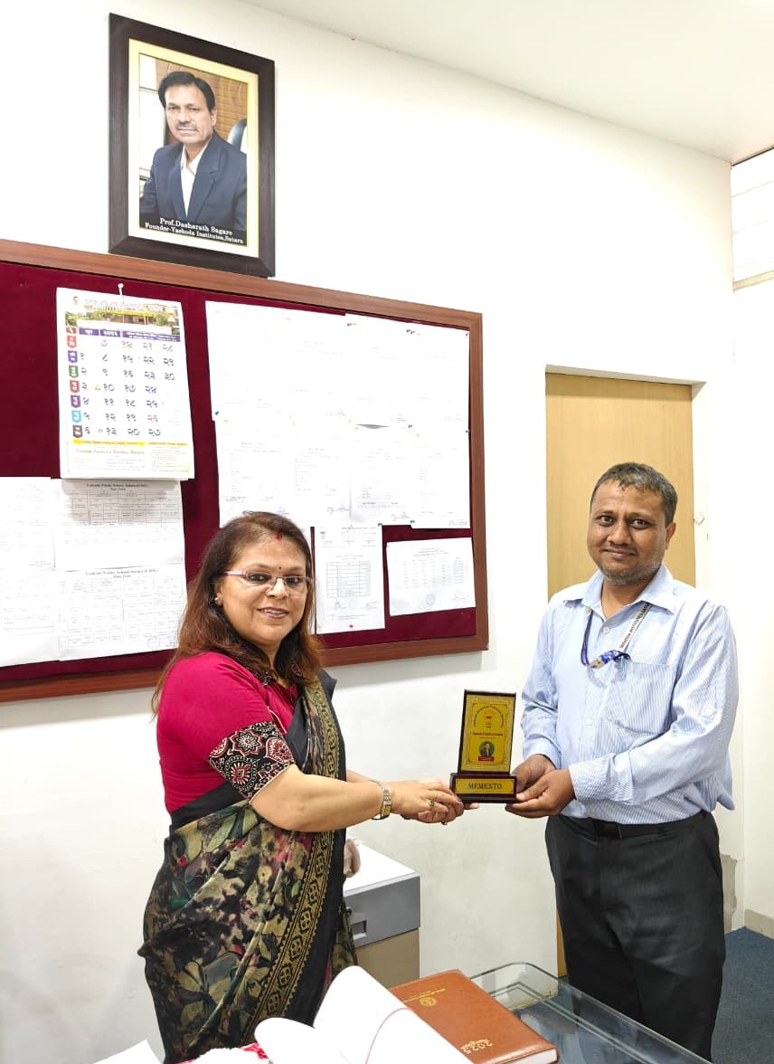Proud Achievement – Mr. Sachin Walimbe Sir Awarded for Outstanding Academic Excellence