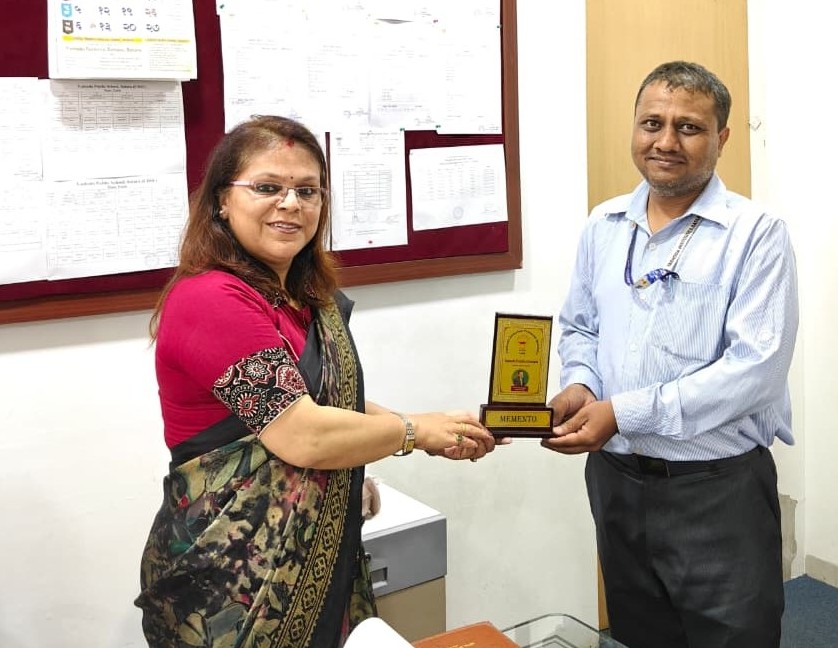 Proud Achievement – Mr. Sachin Walimbe Sir Awarded for Outstanding Academic Excellence
